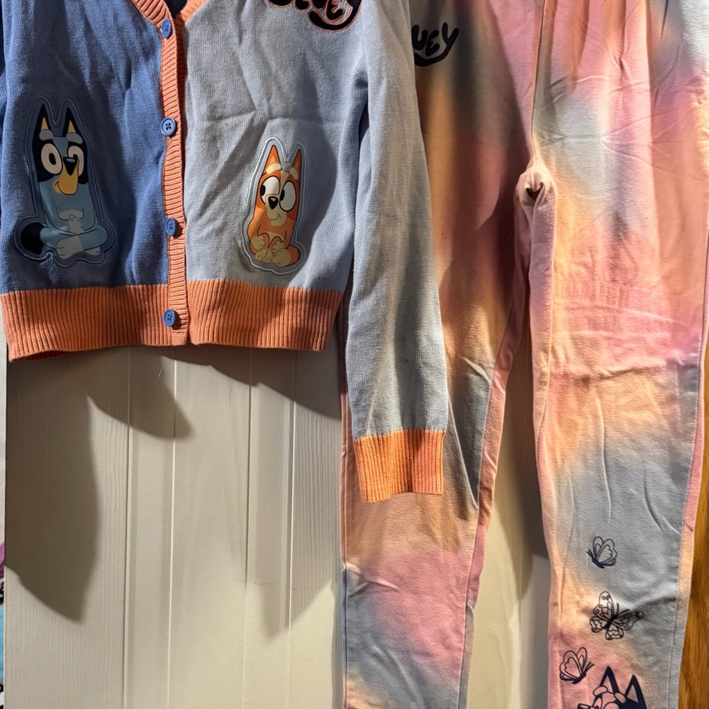 Bluey Kids Matching Set - Blue and Pink